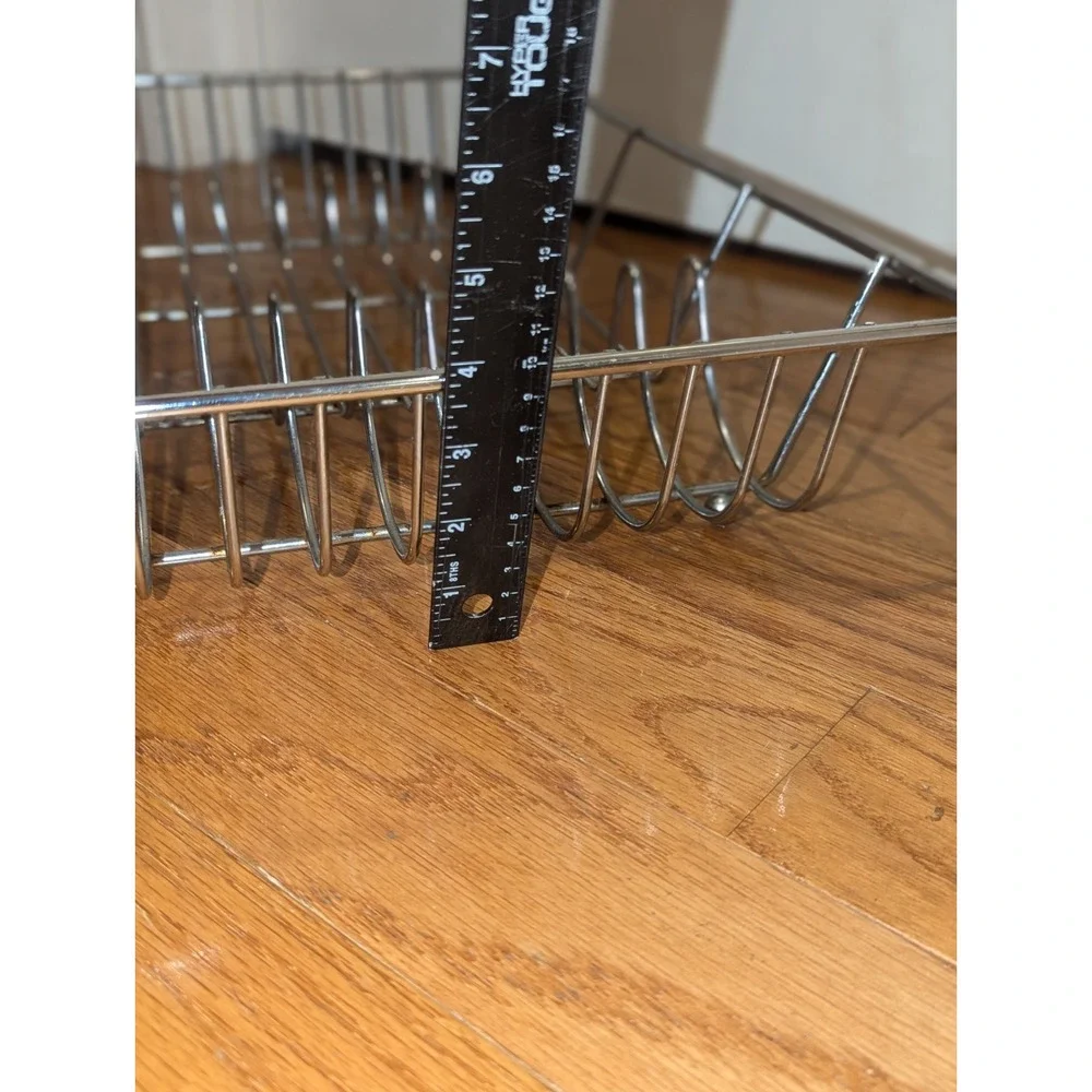Vintage Style Chrome Wire Dish Rack Mid Century Modern Kitchen Organizer